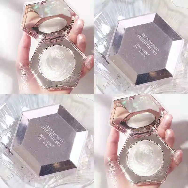 Diamond highlight brightening natural pearlescent highlighter