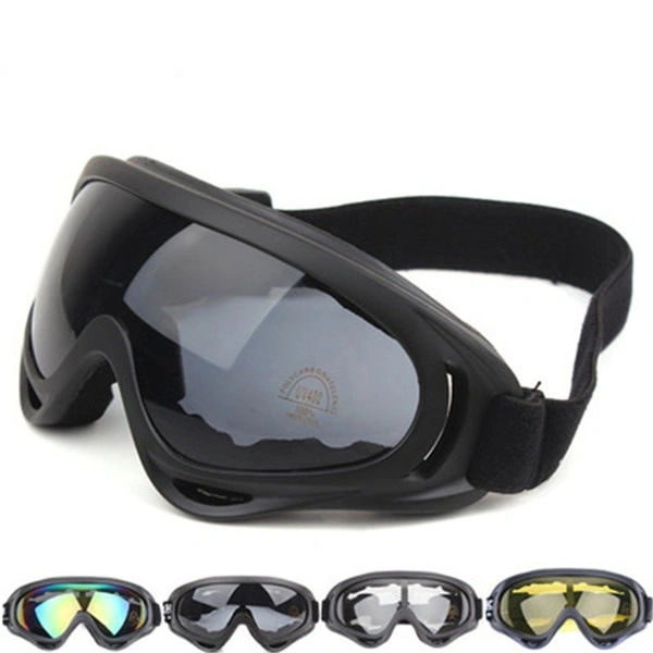 Outdoor Safety Motorcycle Men Anti-Fog Windscreen CS UV400 Double Lens Riding High-end Glasses Goggles Ski Mirror