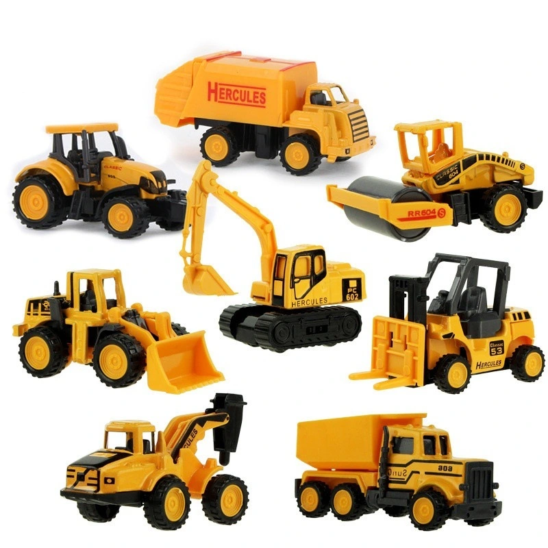 Christmas Gift  Mini Alloy Construction Vehicle Engineering Car Bulldozer Dump Truck Model Classic Action Figure Toy