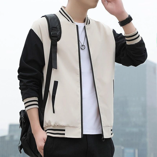 Spring Autumn Fashion Men's Casual Baseball Jackets Men's Coats 3 Colors