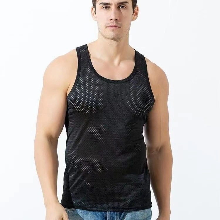 Men's Summer Loose Quick-drying Sleeveless Undershirt Sports Narrow Waistcoat Lightweight Outer Vest Wholesale