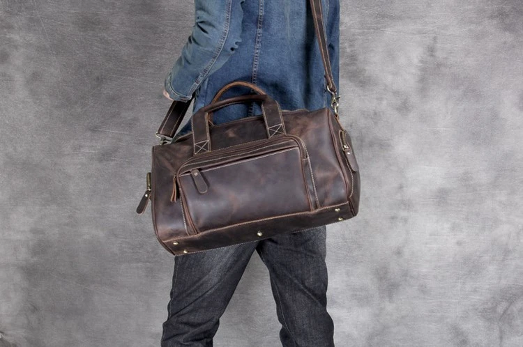 Luxury Leather Handmade Travel Bag