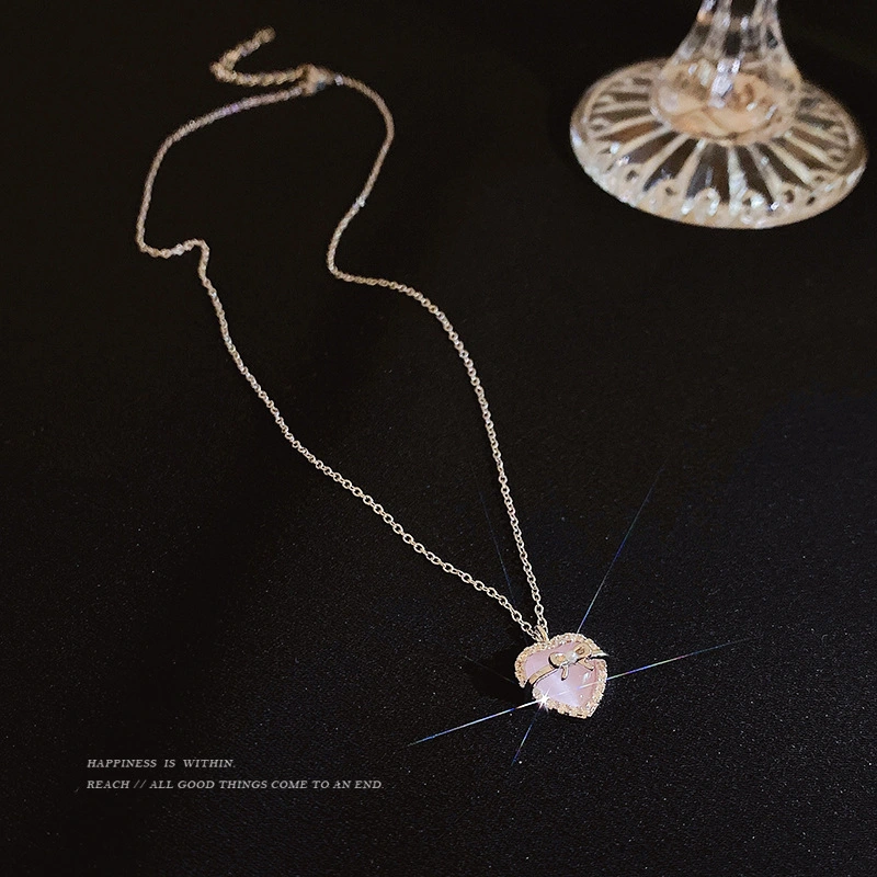 Titanium Steel Necklace Women's Pearl Accessories