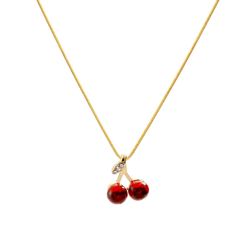 Titanium Steel Necklace Women's Pearl Accessories