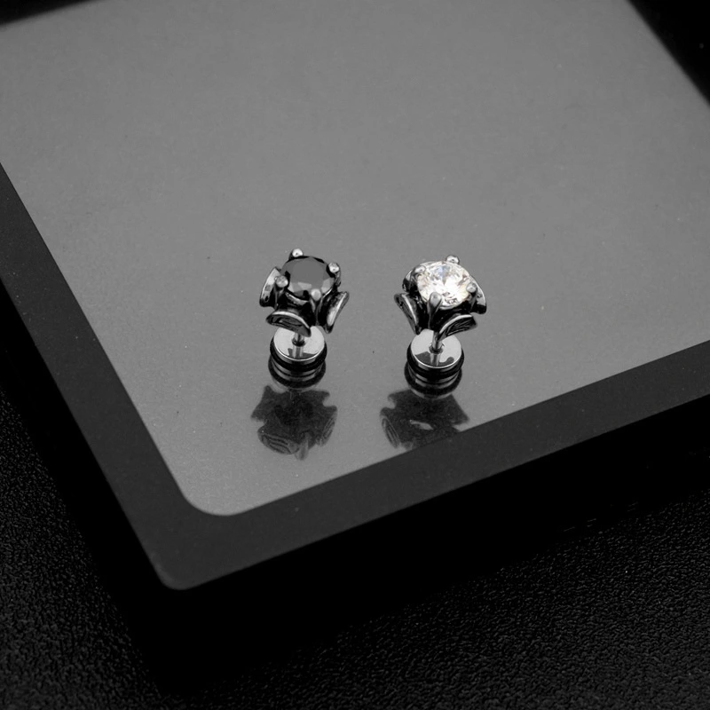 Stainless Steel Dark Wind Titanium Steel Ear Studs