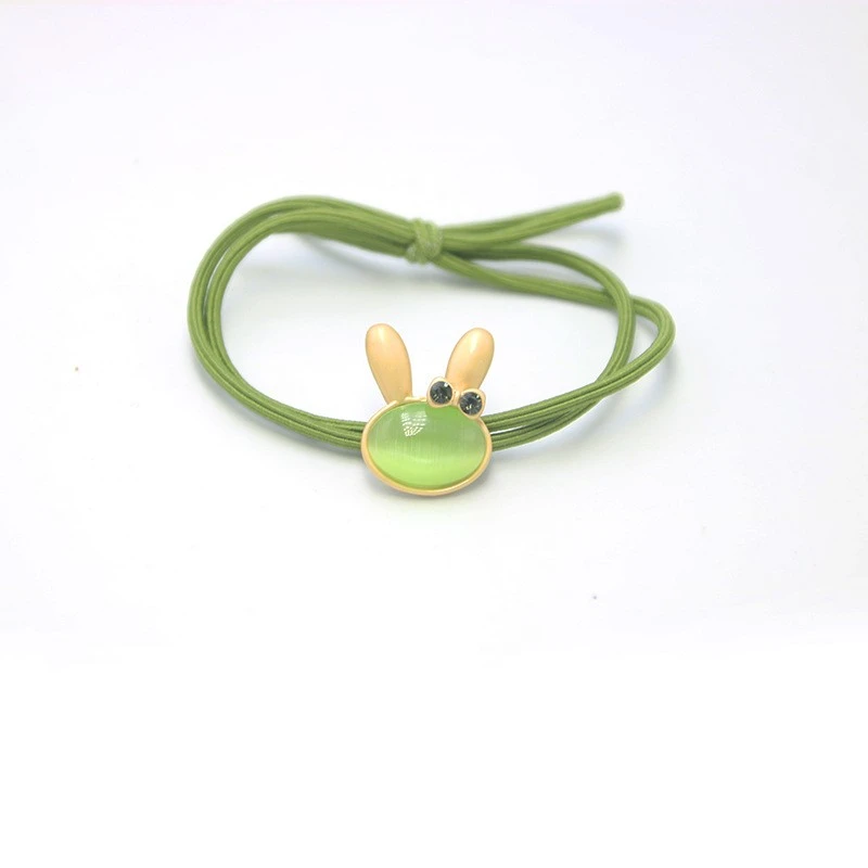 Cute Opal Bunny Hair Band Rubber Band Hair Rope