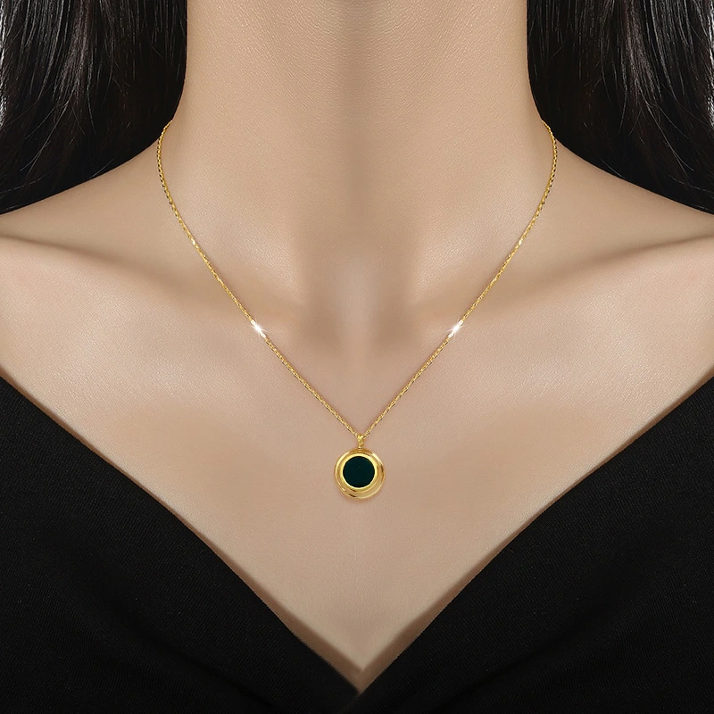 Solace Reversible Gold Pendant Necklace