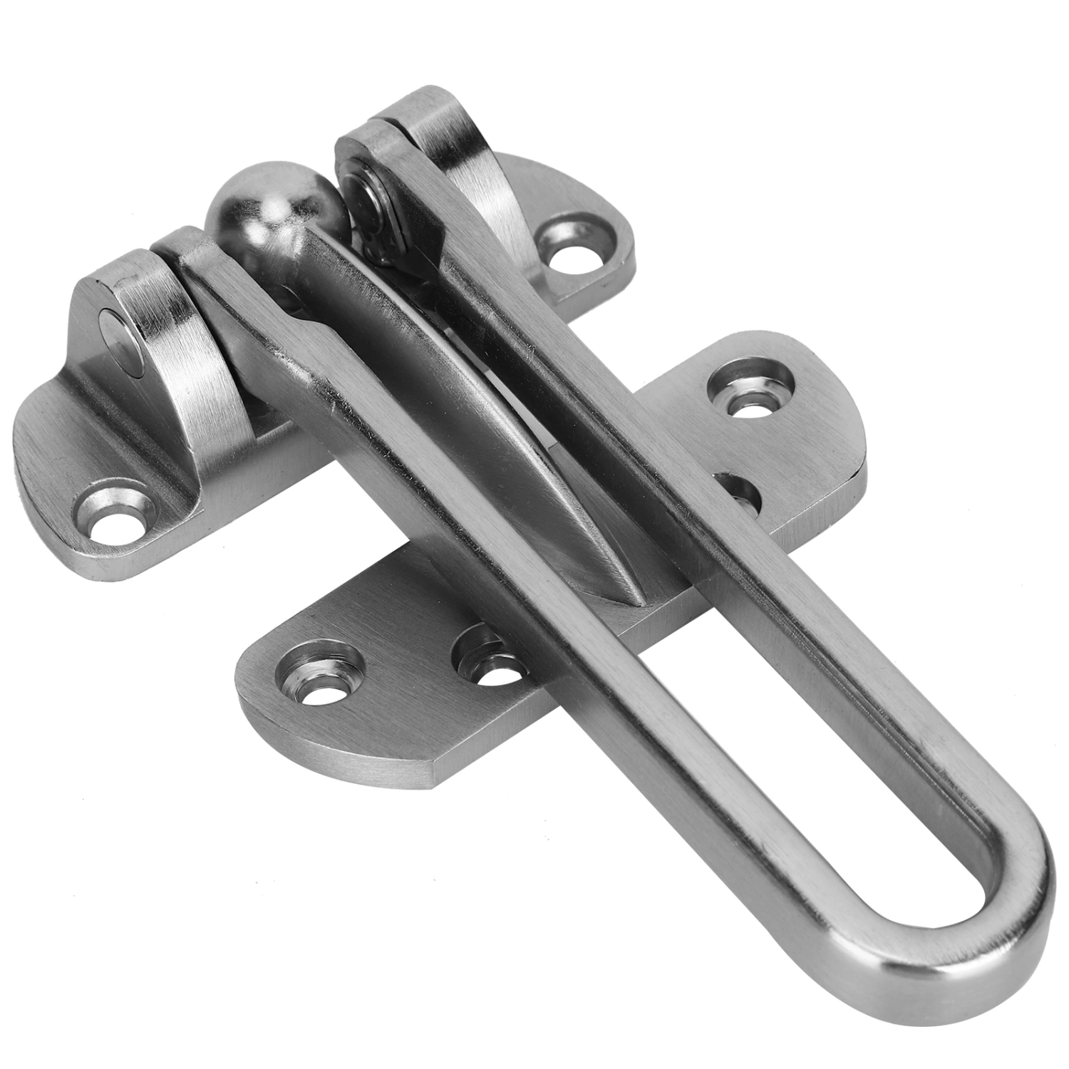 Stainless Steel AntiTheft Lock Buckle Security Guard Door Safety Lock Latch for Home Hotel(Brushed Nickel )