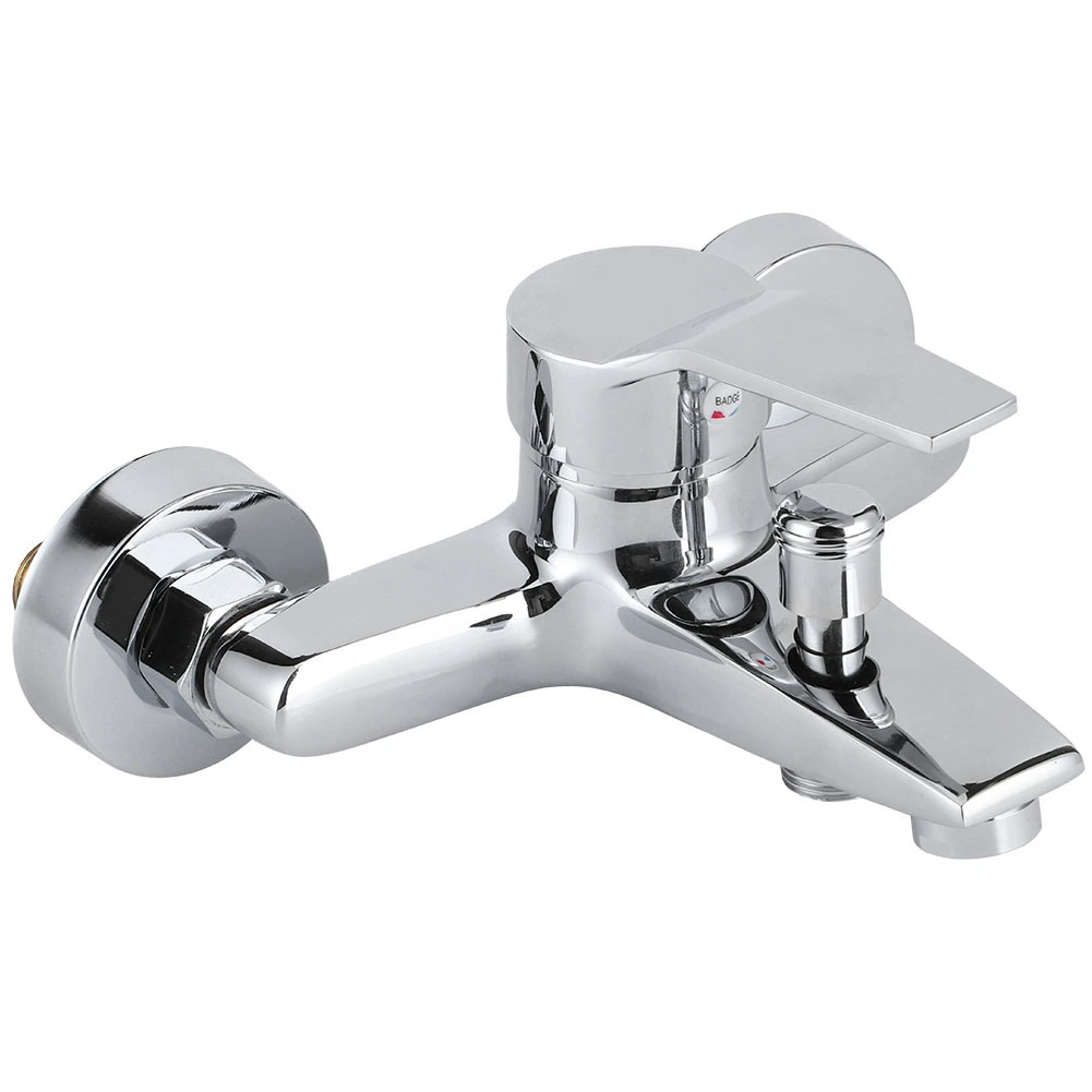 G1/2in Thread Copper Household Bathroom Bathtub Wall Mounted Triple Shower Faucet Mixer Tap