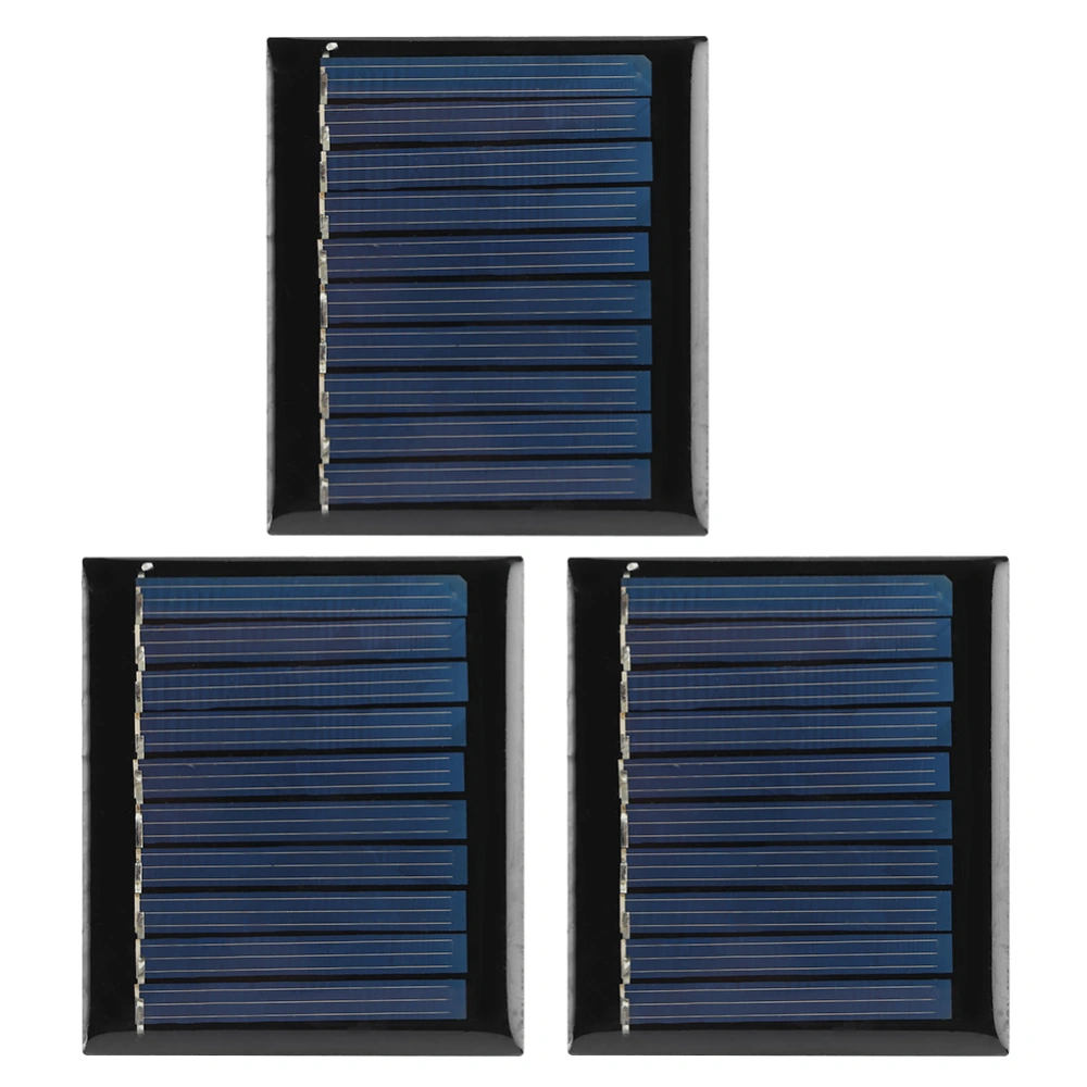 3Pcs/Set 0.3W 5V Mini Polycrystalline Silicon Solar Power Panel Module for DIY Projects Toys