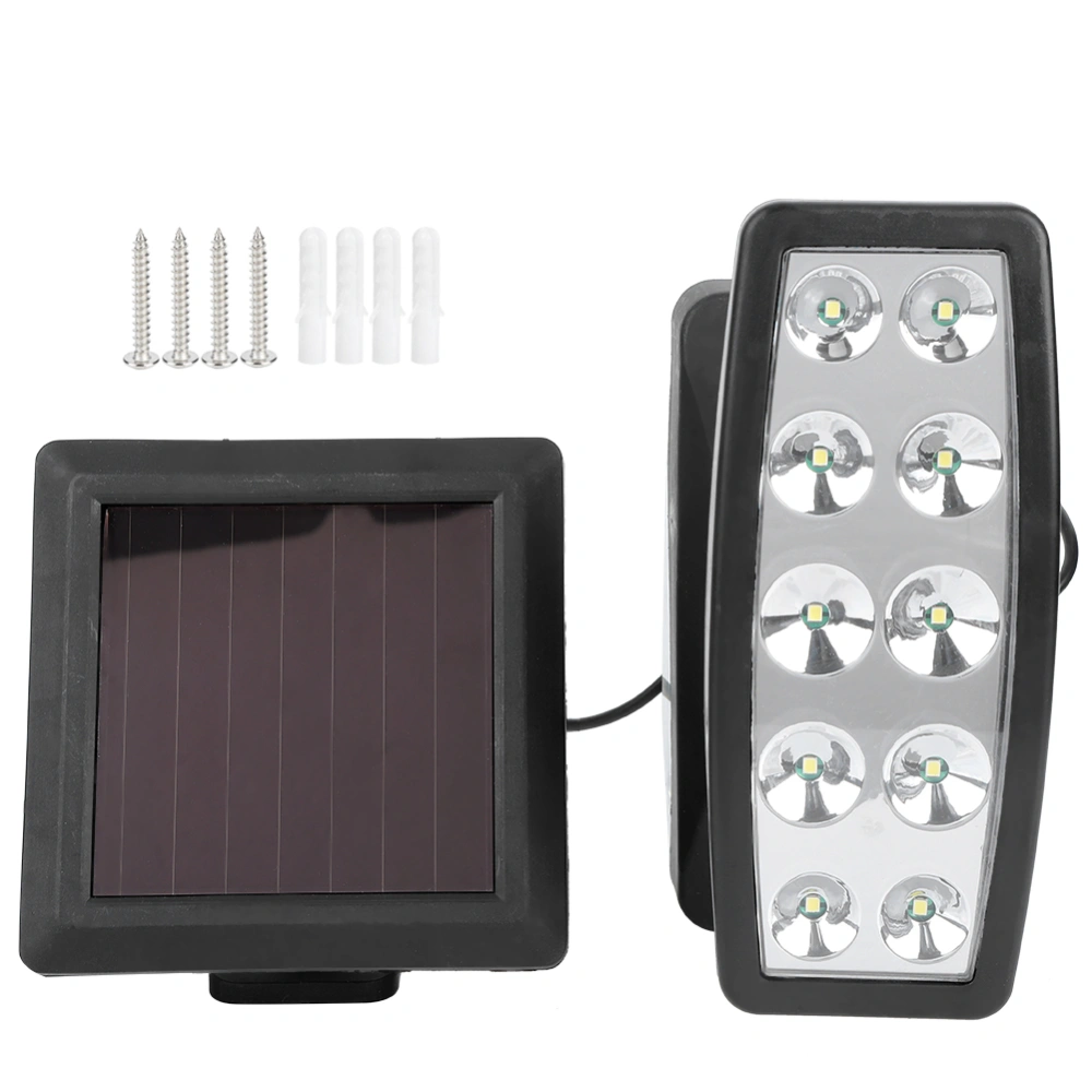 Adjustable 10 LED Chips Solar Powered Induction Wall Light Spotlights for Outdoor Garden Corridor