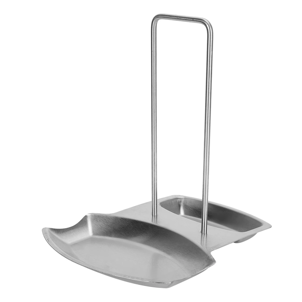 Thick 304 Stainless Steel Pot Lid Spoon Frame Stand Storage Rack Organizer Kitchen Accessory