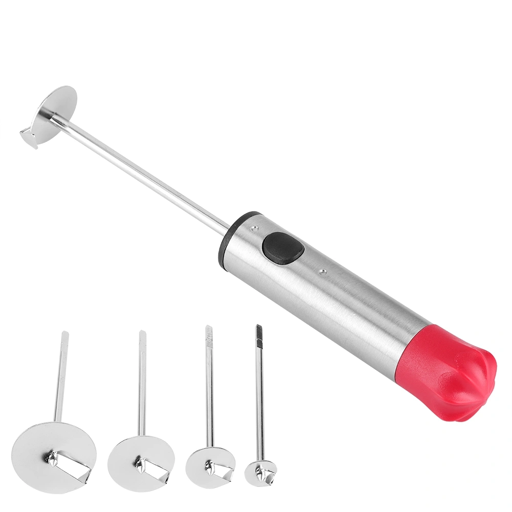 Vegetable Digging Rotating Drill Stainless Steel Fruit Corer for Children Food Salad Making DIY