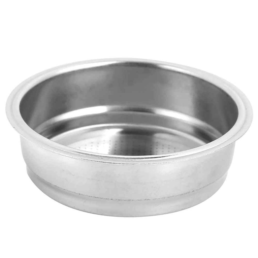 51mm Single Layer Stainless Steel Coffee Machine Filter Strainer Bowl Fit for DeLonghi