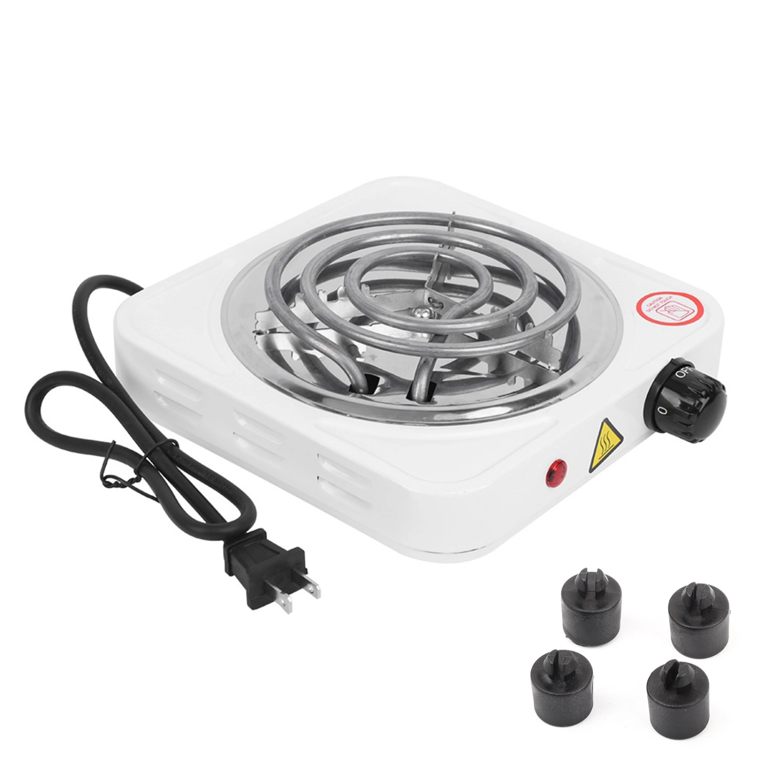 1000W Stainless Steel Portable Single Tube Electric Stove Home Electric Stove US Plug 110V