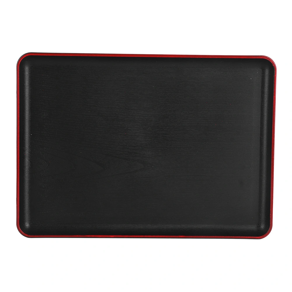 Tray Wood Grain Imitation Rectangular Acrylic Plastic Tray for Fast Food Hotel Home Restaurant693 Wood Grain