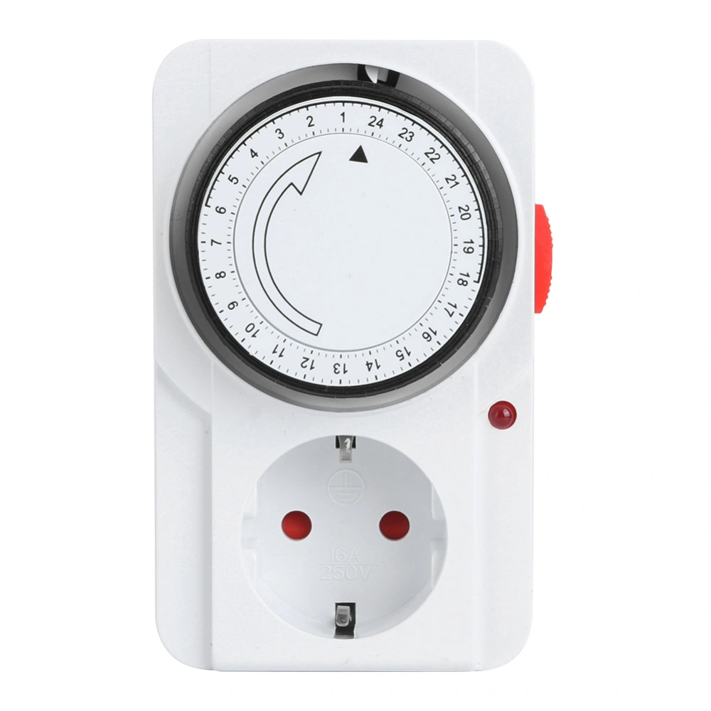 Timer Socket Indoor Mechanical 24 Hour PlugIn Outlet Timer Home Safety Tool EU Plug 230V