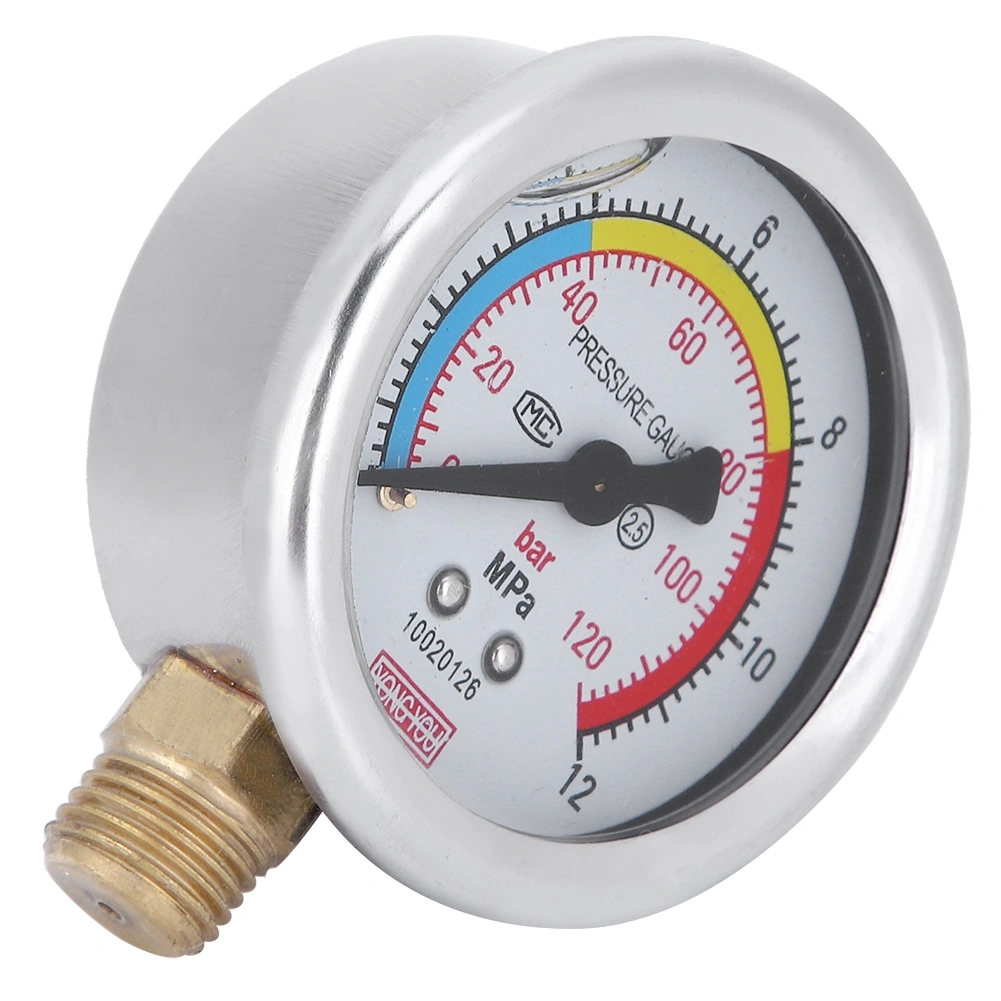 OilImmersed Fit for 30 / 40 / 60 Type Pump G1/4 Pressure Gauge DN8 Agricultural Supplies