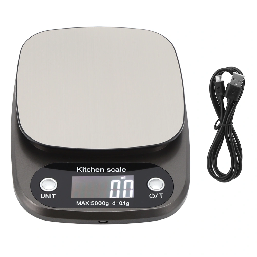 5kg/0.1g LCD Digital Kitchen Scale Multifunction Electronic Food Weight Scale for Cooking Baking