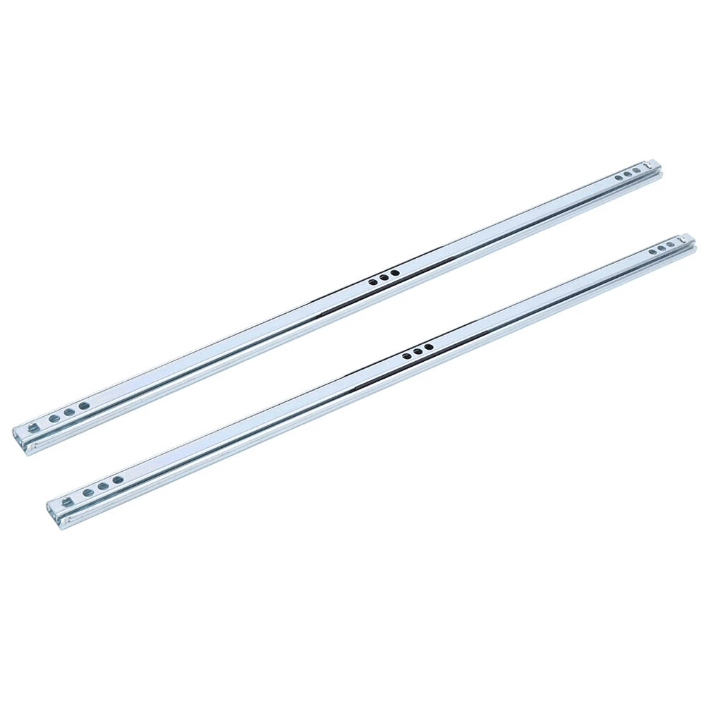 2Pcs/Set 450x17mm Drawer Steel Ball Slide Rail Hardware Accessory for Cabinet Closets