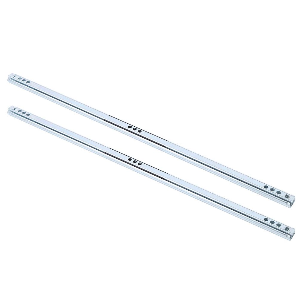 2Pcs/Set 450x17mm Drawer Steel Ball Slide Rail Hardware Accessory for Cabinet Closets