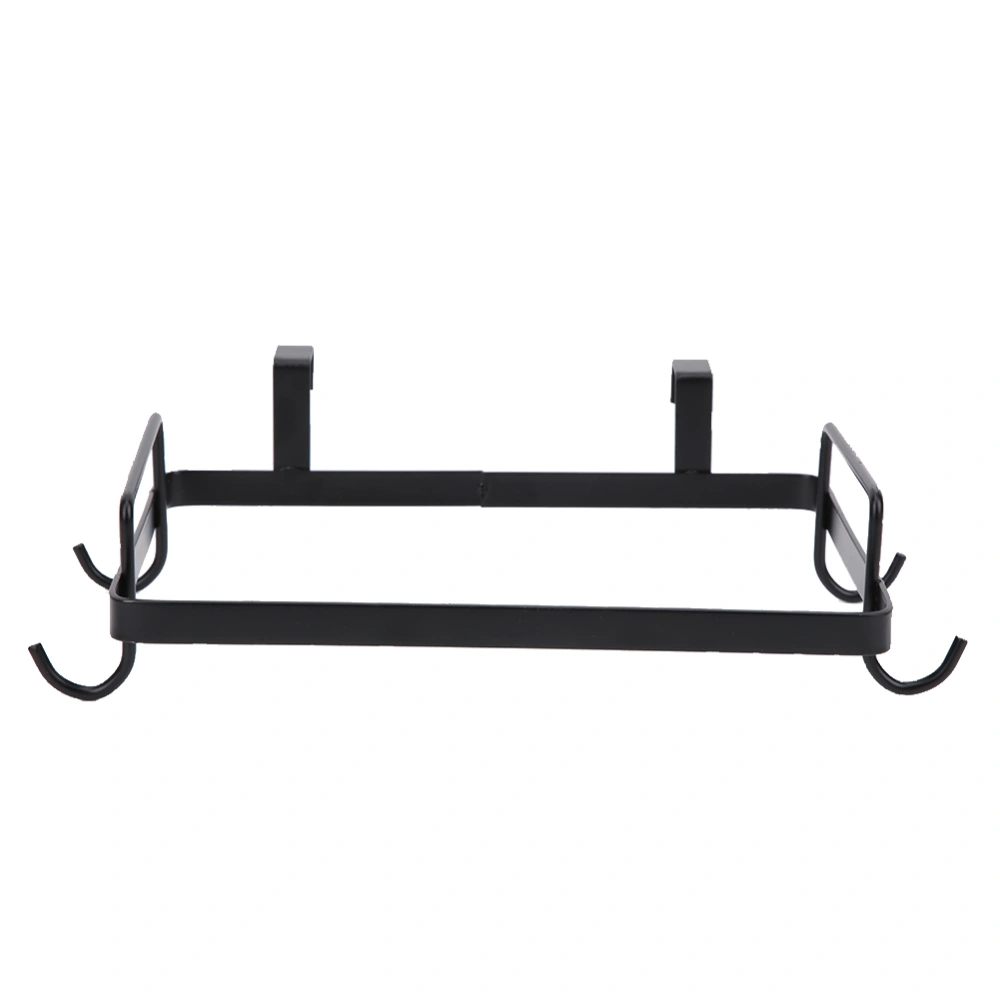 Household Hanging Iron Garbage Bag Rack Stand Bracket Trash Storage Holder Kitchen AccessoryBlack