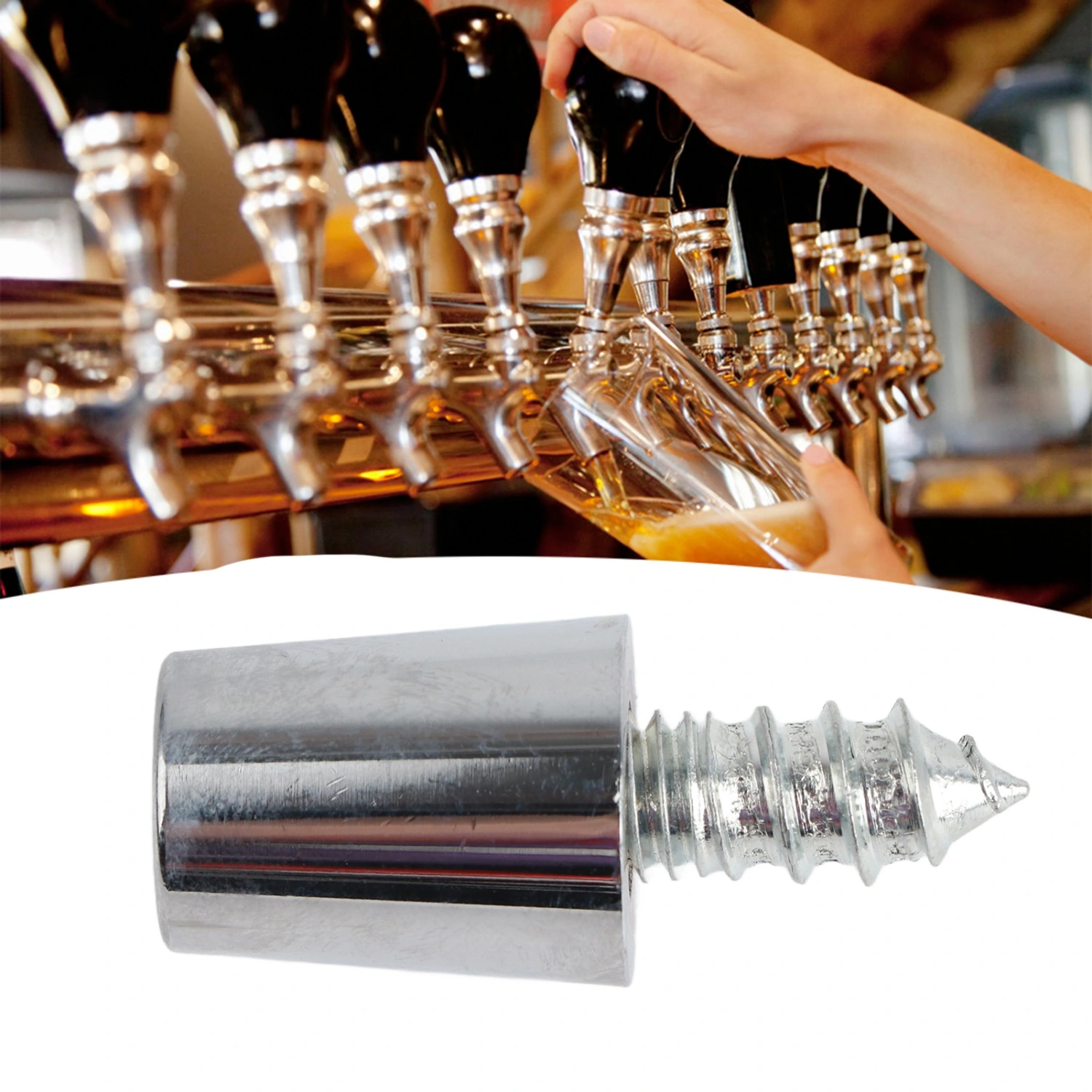 Copper Beer Tap Handle Standard Ferrule Bolt Set Home Brewing Accessory