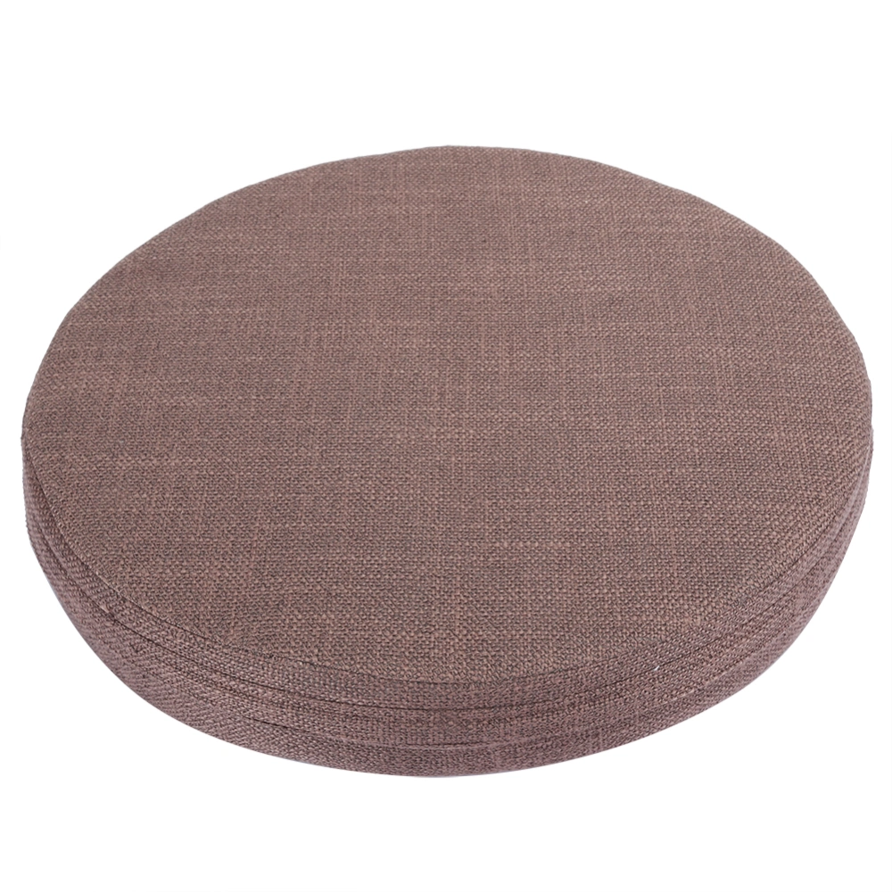 Round Linen Washable Thicken Seats Cushion for Tatami Balcony Terrace Bay Window Decoration