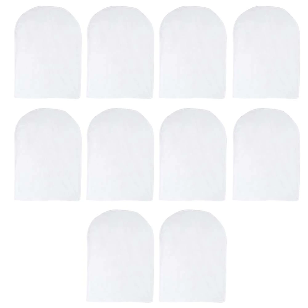 10Pcs Household Transparent Hanging Clothes Garment Suit Dust Cover Coat Protector Bag(60x80cm For TShirt )