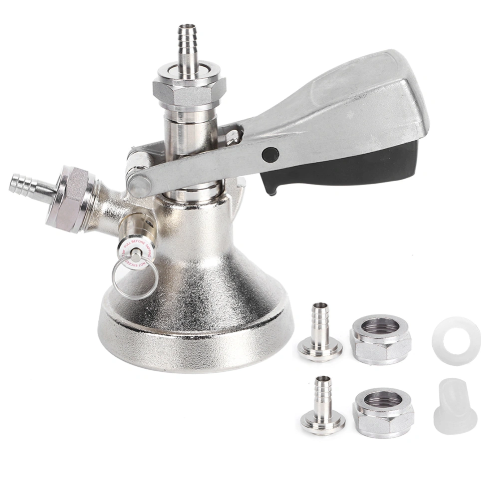 Stainless Steel G Type Keg Coupler Beer Dispenser Connector Dispensing Equipment for Beer Keg