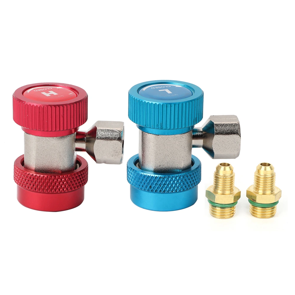 High and Low Pressure Air Conditioning Quick Connector Coupler Adapter Refrigerant Fittings