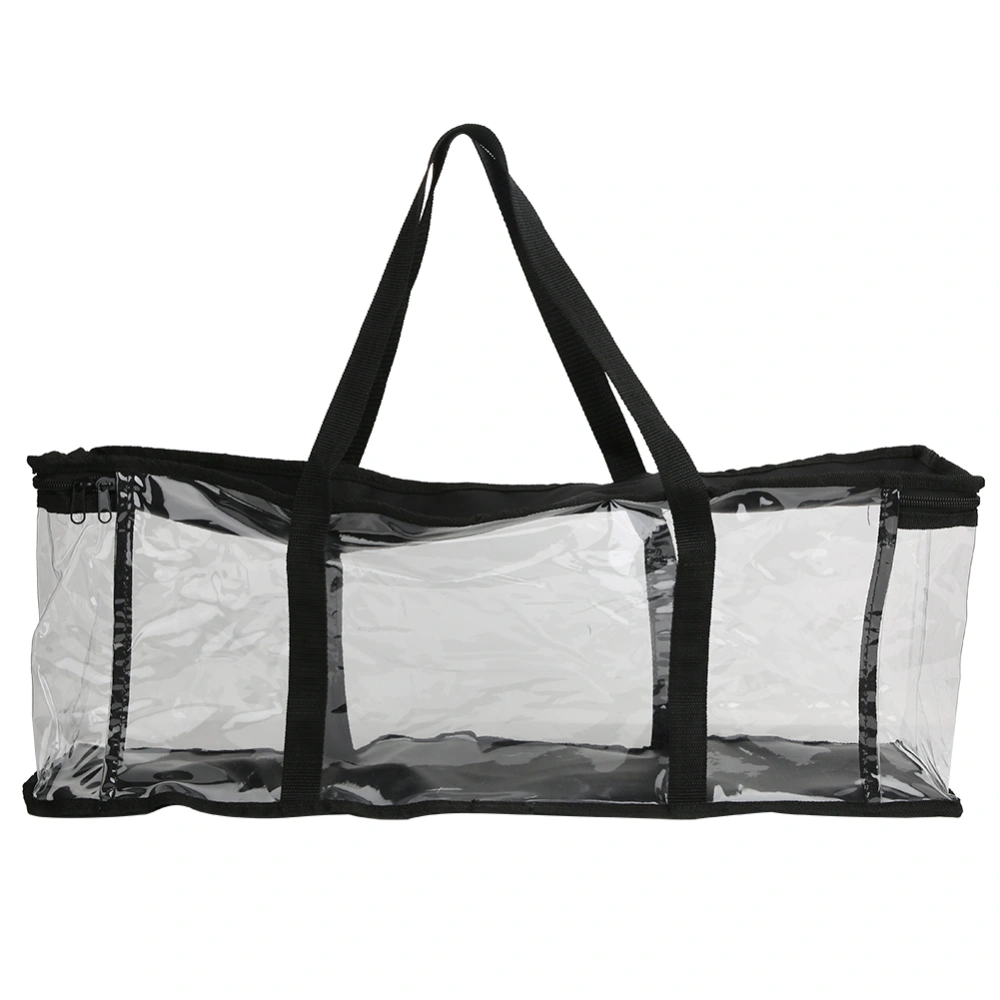 Transparent Large Capacity Portable Carrying Bag Storage Organizer for CD Book Collection