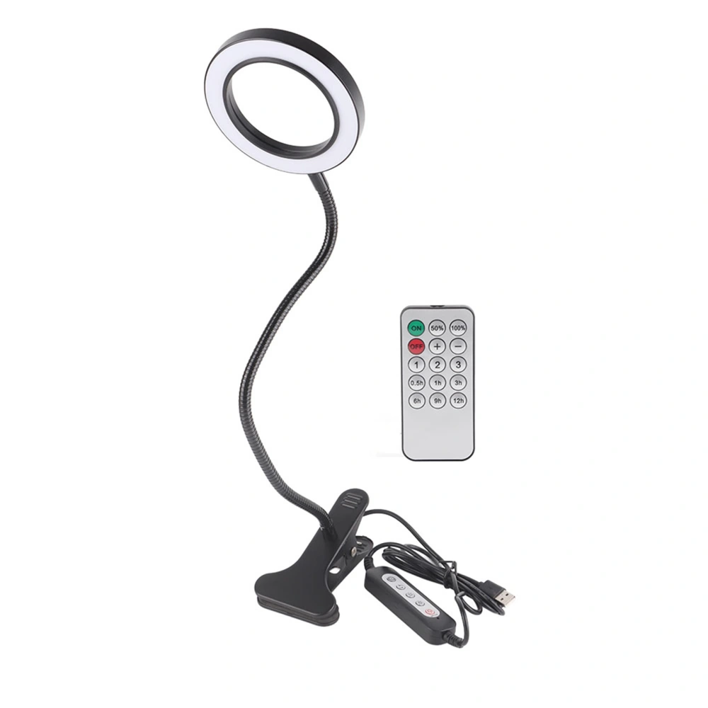 USB LED Desk Lamp Adjustable Dimmable Clip Reading Light for Office Tattoo BeautyBlack