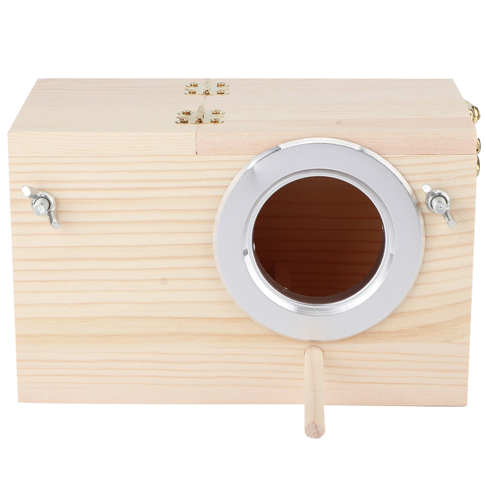 12x12x19.5cm Wood Bird House Pet Incubation Breeding Box Outdoor Garden Decoration Accessories