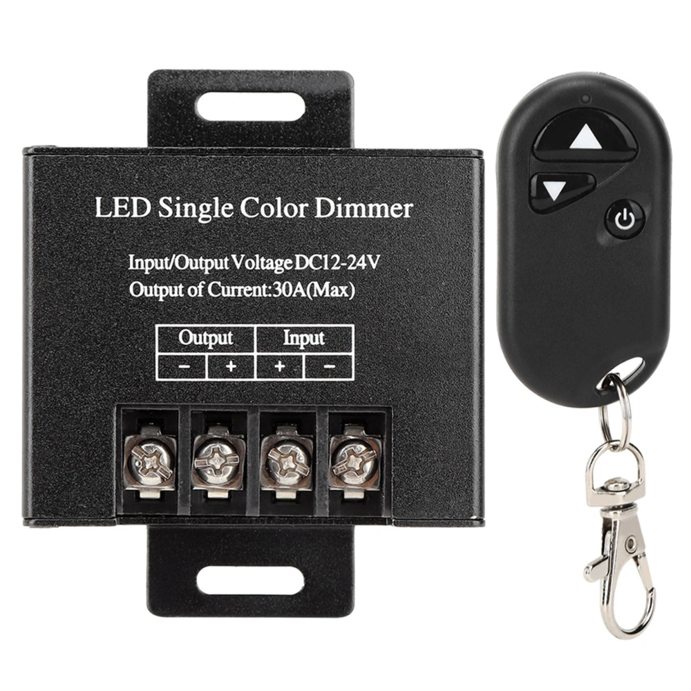 DC12‑24V 30A 720W 3 Keys RF Dimmer Wireless Remote Control Dimmer Light Controller