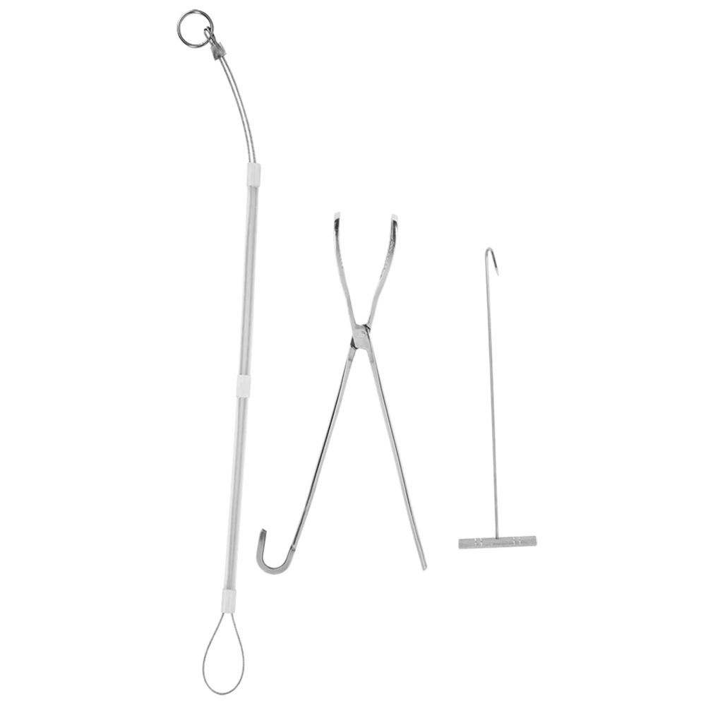 Stainless Steel Veterinary Midwifery Hook Tong Hook Pig Breeding Equipment Livestock Tool