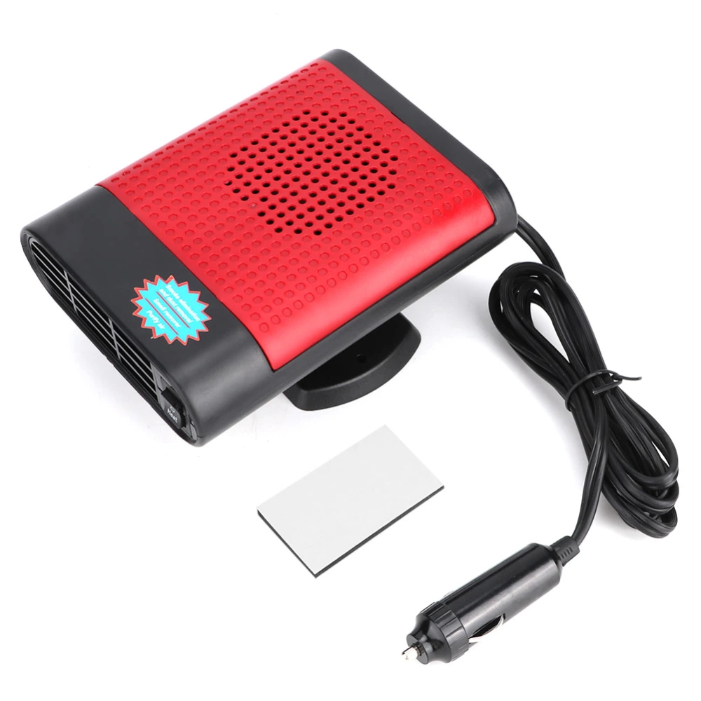 12V 150W Anion Auto Heater Fan Car Windshield Defogger Defroster Demister MachineBlack Red