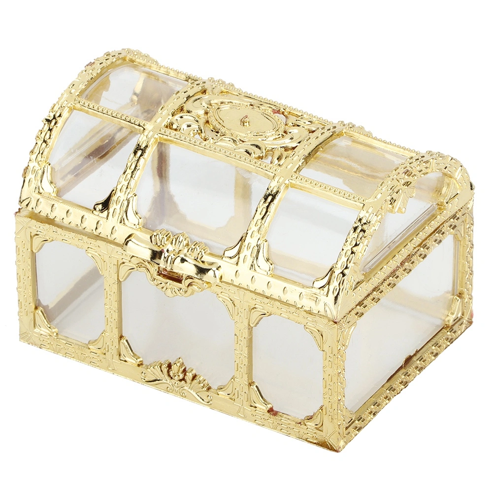 12pcs Hollow Candy Box Chocolates Container Ornamnet Gift Jar Decoration for Wedding PartyGold 7cm