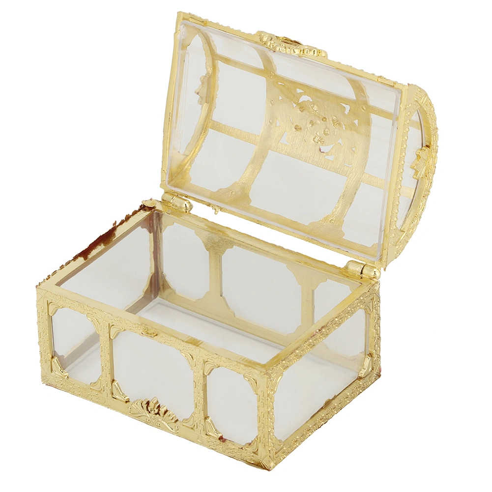 12pcs Hollow Candy Box Chocolates Container Ornamnet Gift Jar Decoration for Wedding PartyGold 7cm