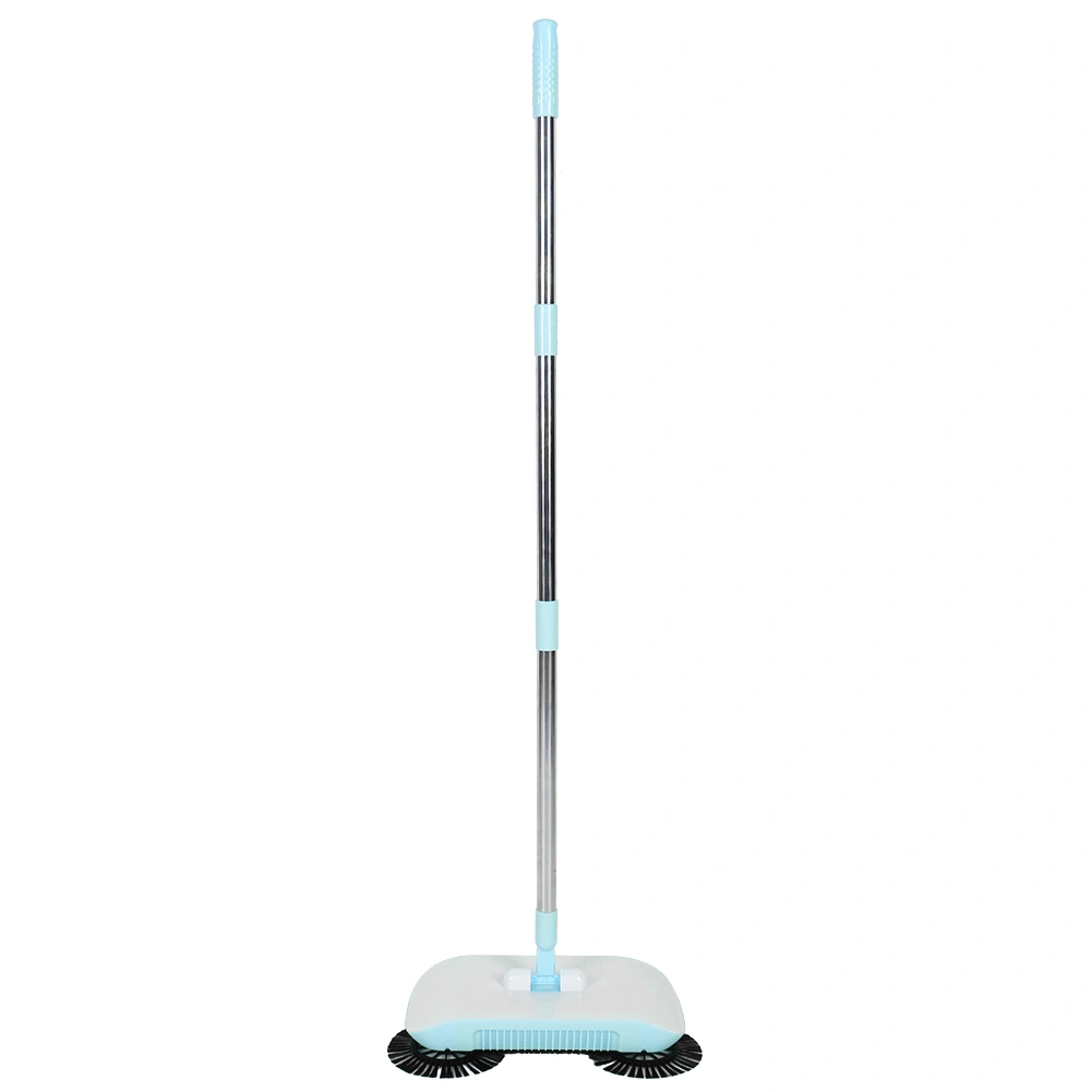 Household Hand Push Sweeper Sweeping Machine Mop Broom Dustpan Floor Cleaning ToolsBlue