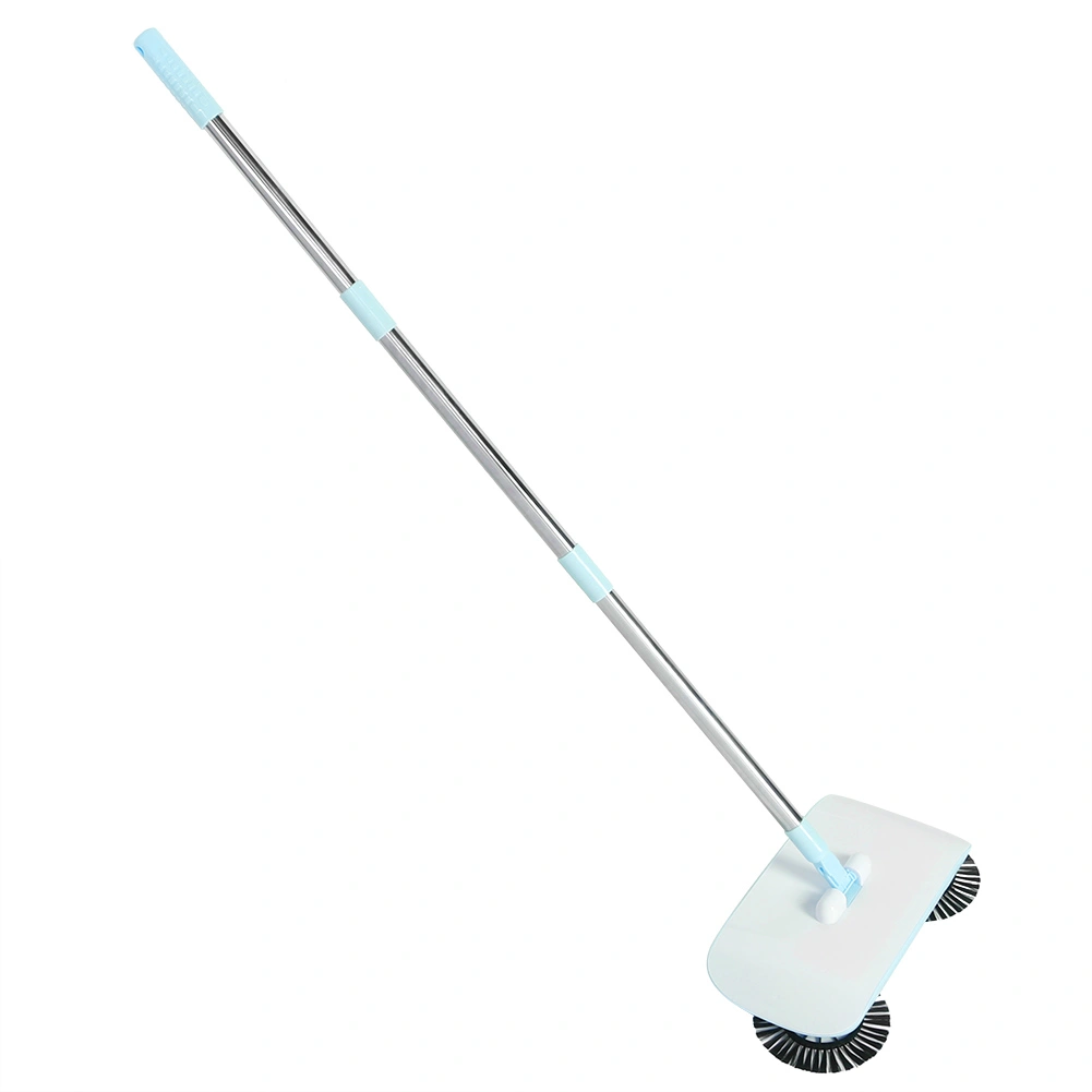 Household Hand Push Sweeper Sweeping Machine Mop Broom Dustpan Floor Cleaning ToolsBlue