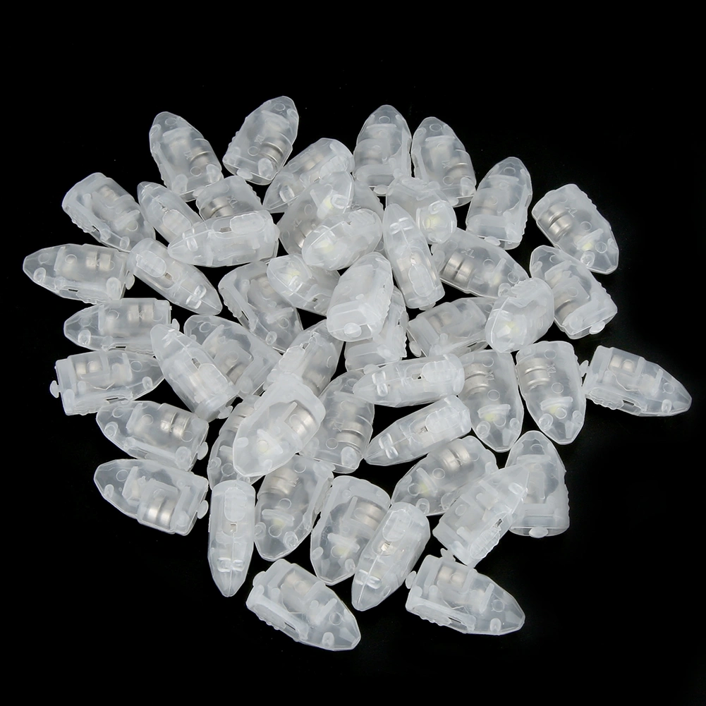 100Pcs Innovative Shape Balloon Light LED Luminous Lamp for Home Party Wedding DecorationWhite