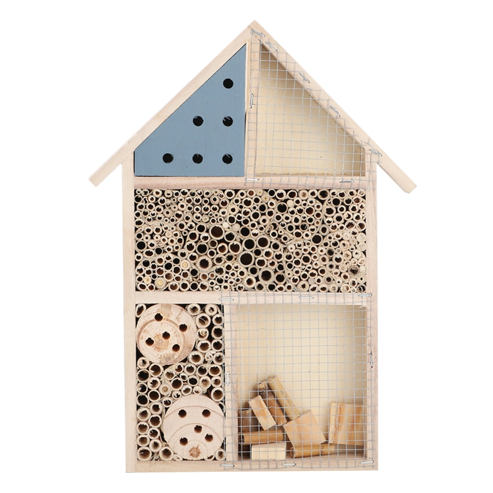 Wooden Insect Bee House Wood Bug Room Hotel Shelter Garden Decoration Nests Box