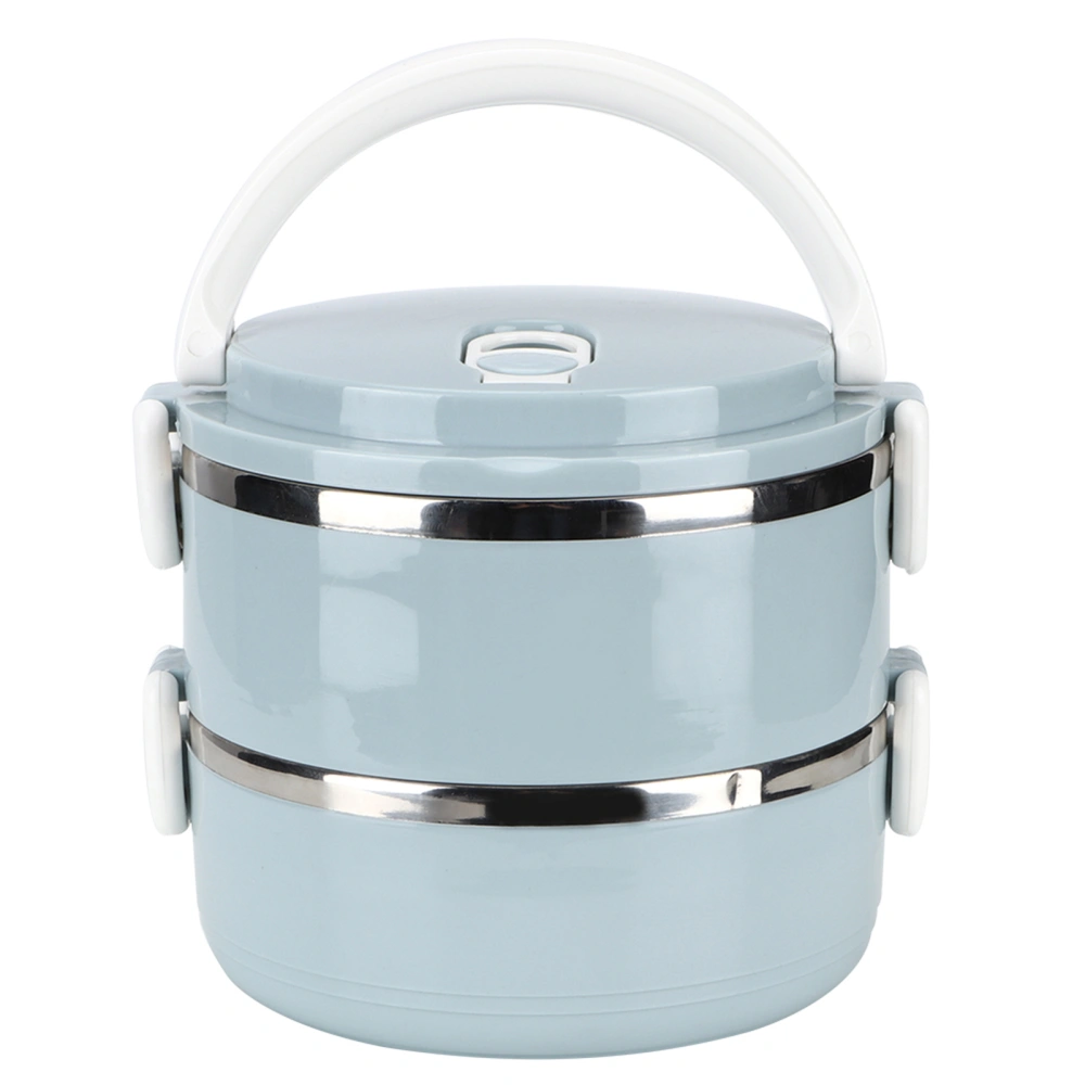 Portable Stainless Steel Blue Rice Noddles Lunch Box Food Container