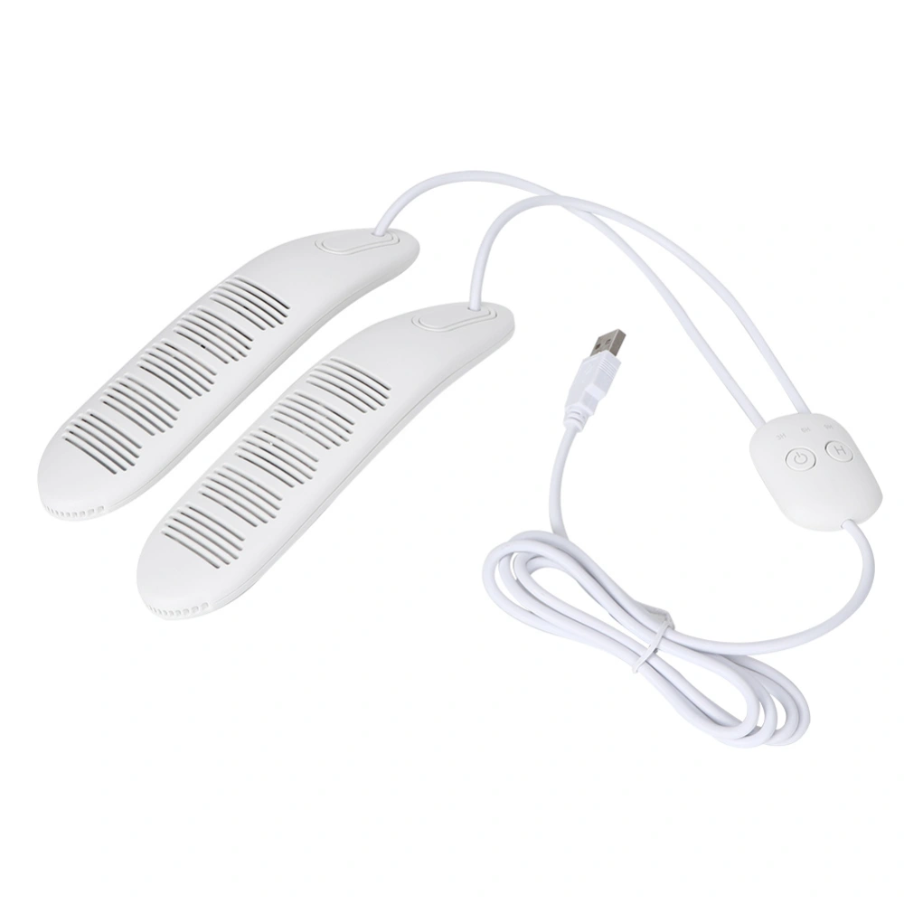 Portable USB Shoe Dryer Intelligent Timing Deodorization Shoe Boot Drying Machine USB 5VWhite