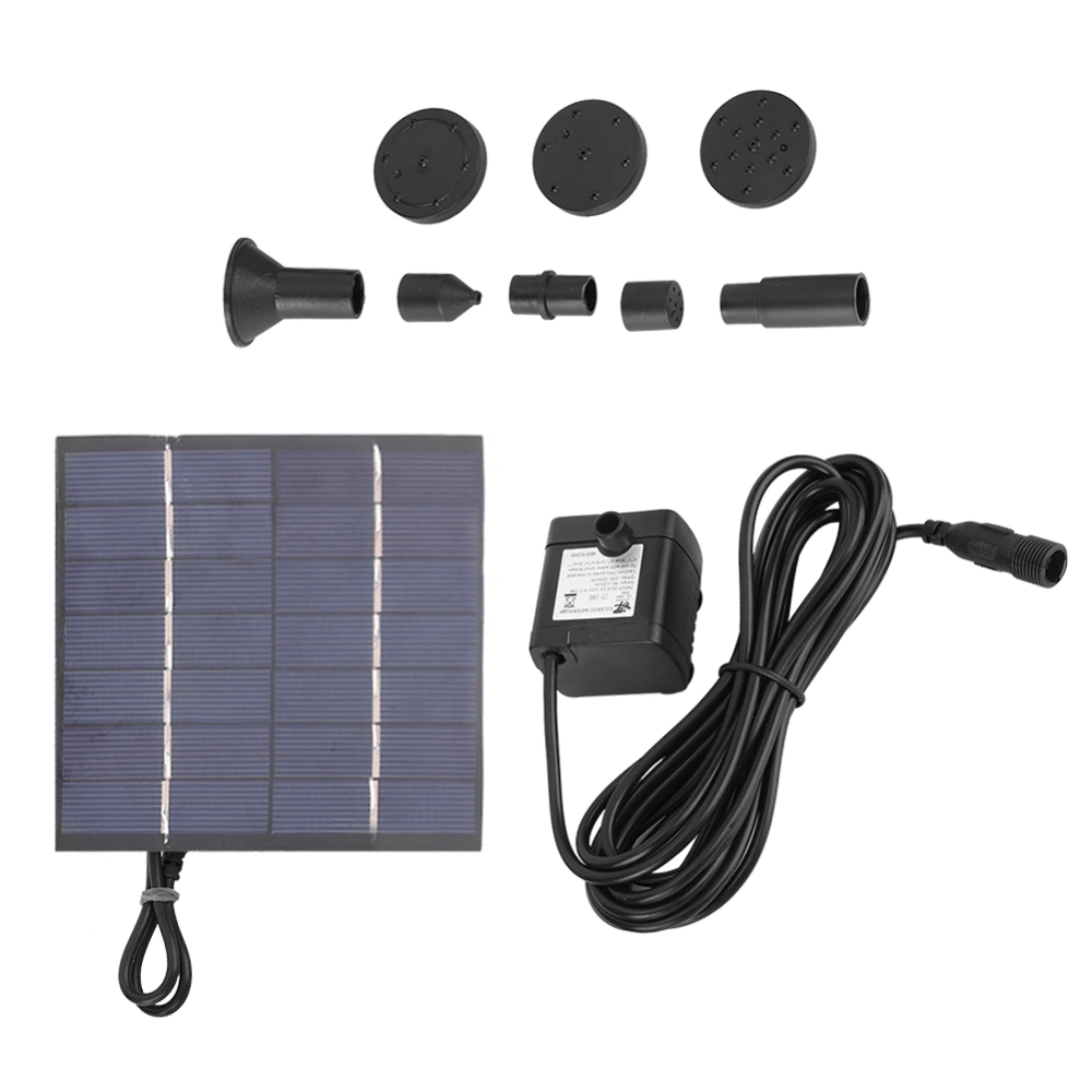 1.4W Solar Powered Panel Submersible Water Panel Fountain Pump Pond Pool Fountain Kit