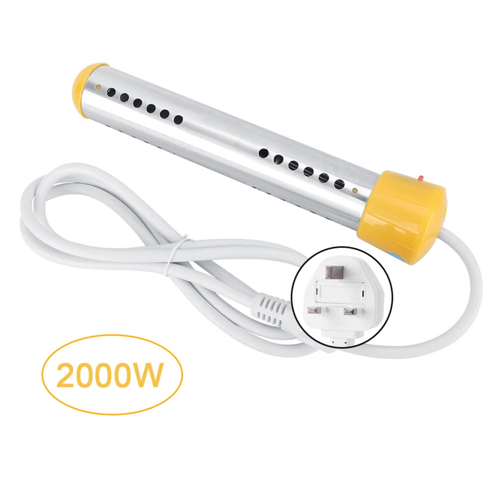 1.5m 2000W Anti burn Water Electric Immersion Heater Boiler Travel Basin Heater 220V UK