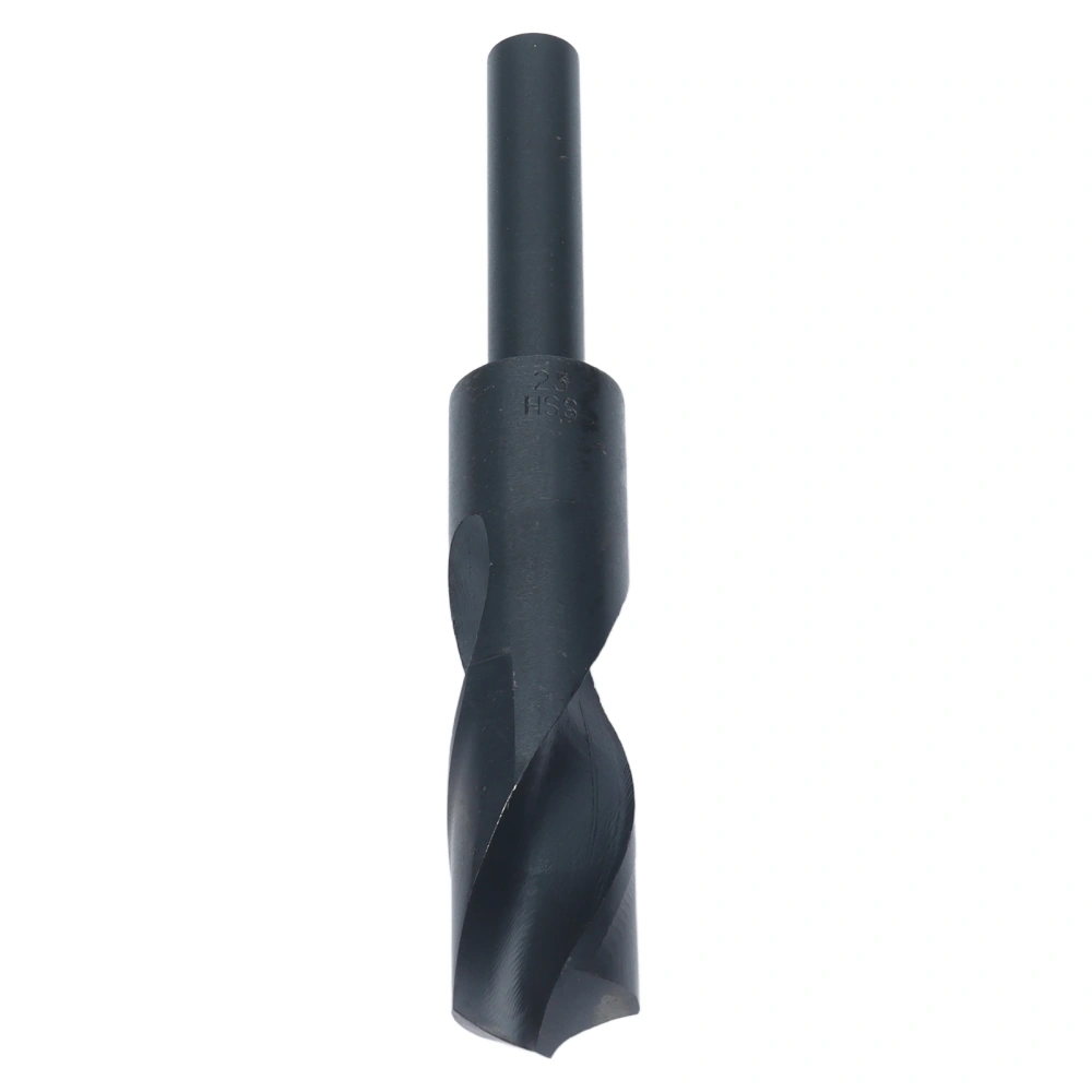 Twist Drill Bit High Speed Steel 1/2in Straight Shank 23mm Blade Drilling Tool Black