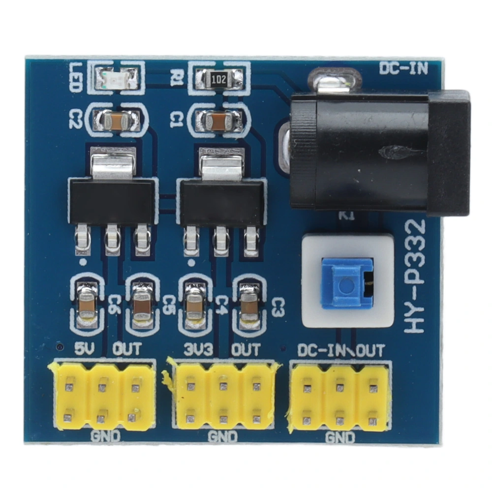 DC‑DC Power Module Multi Output Voltage Conversion Board with Indicator 6V‑12V Input