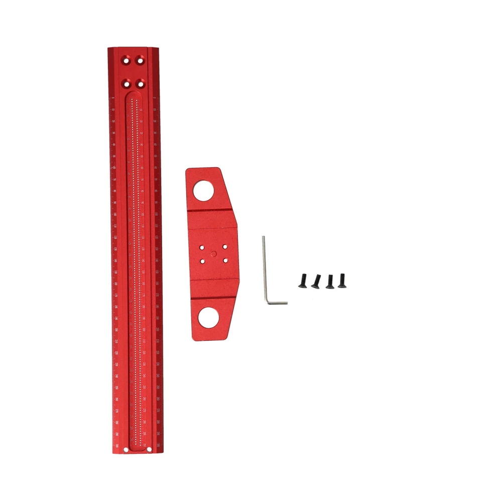 T Type Square Ruler Right Angle Scribe Aluminum Marking Gauge for Glass Woodworking300mm